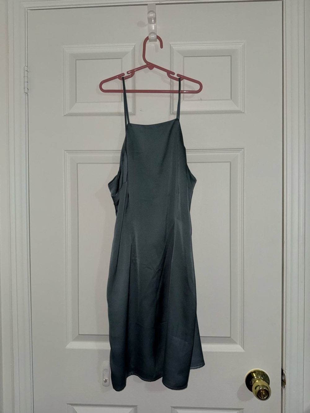 Abercrombie Satin Slip Dress in Blue - Gray - Women's - Picture 2 of 3
